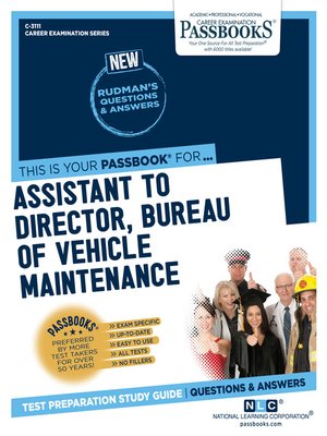 cover image of Assistant to Director, Bureau of Vehicle Maintenance